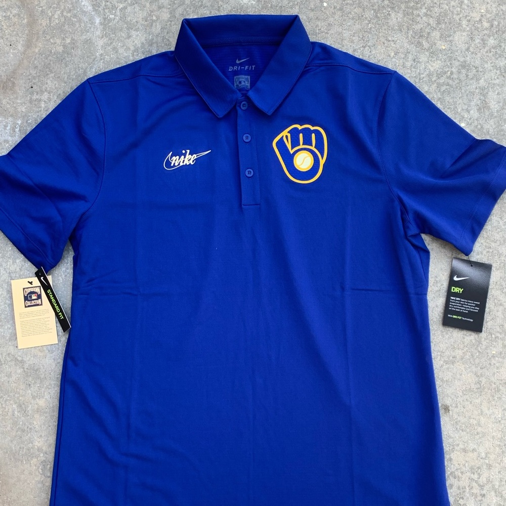 Milwaukee Brewers Nike Dry Fit MLB Polo